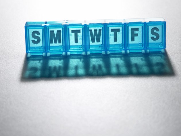 Weekly pill container