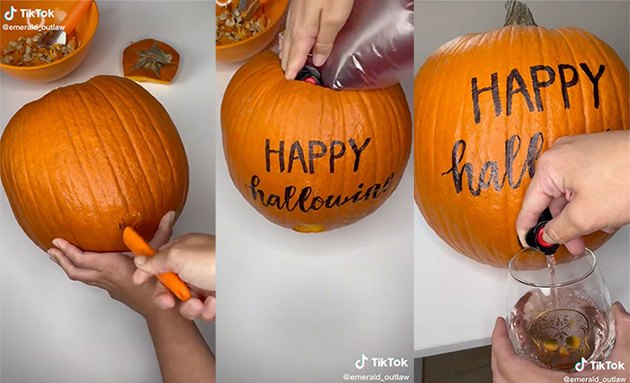 A Brilliant TikTok Hack: Pumpkin HalloWINE