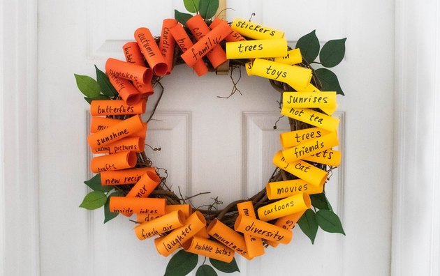 A Gratitude Wreath for an Especially Thankful Thanksgiving