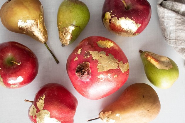 Edible Gold Leaf Fruit for a Glimmering Tablescape