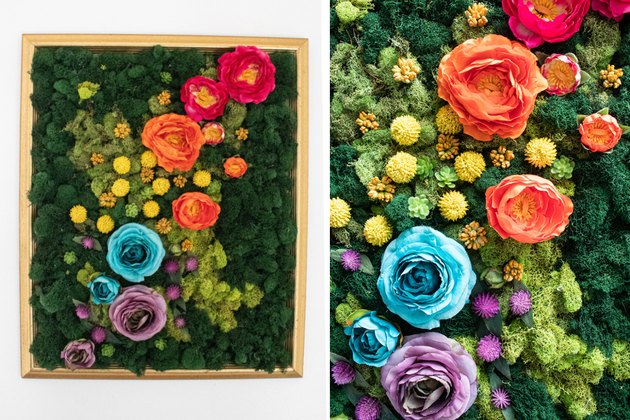 Make a Wonderfully Whimsical Moss Art Frame