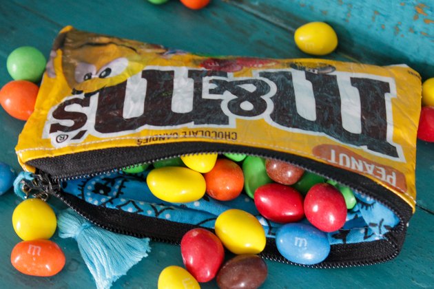How to Turn a Candy Bag Into a Zippered Pouch