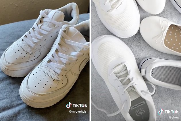 3 Hacks to Clean White Sneakers for Spring...the TikTok Way!