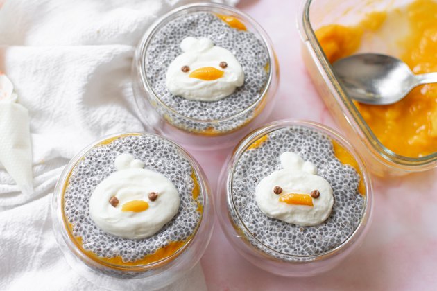 Mango Chia Seed Pudding With an Adorable Duckie Theme
