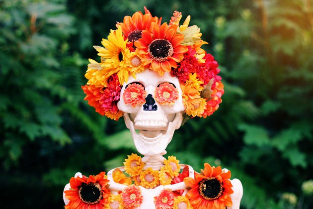 DIY Skeleton Flower Planter