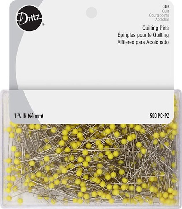 Quilting Pins, 1 Count (Pack Of 1), Silver 