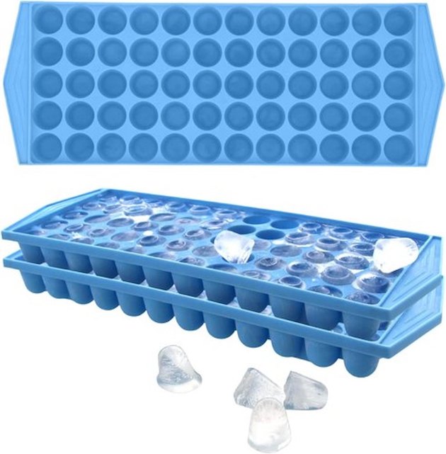 Ice Cube Tray With Lid, 3 Packs 18 Cubes, Silicone Large Ice Cube