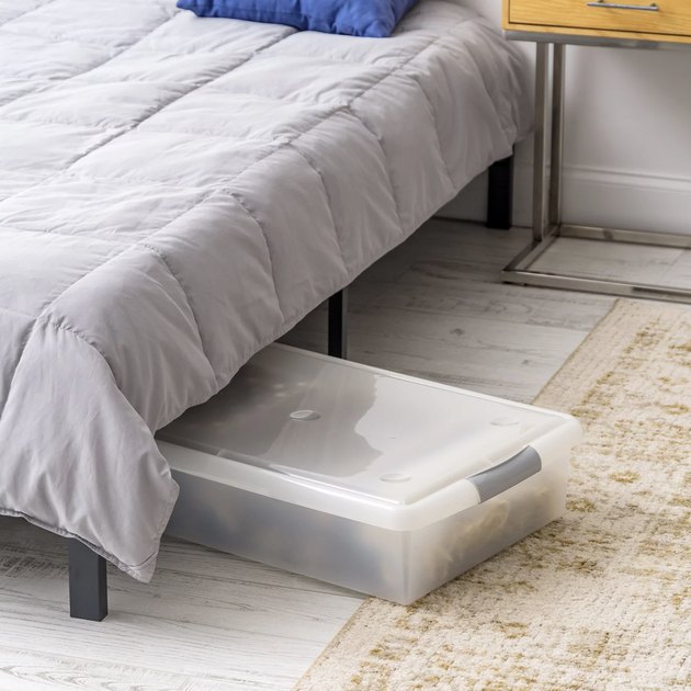 Crate and Barrel Sedona Under Bed Storage Basket - White