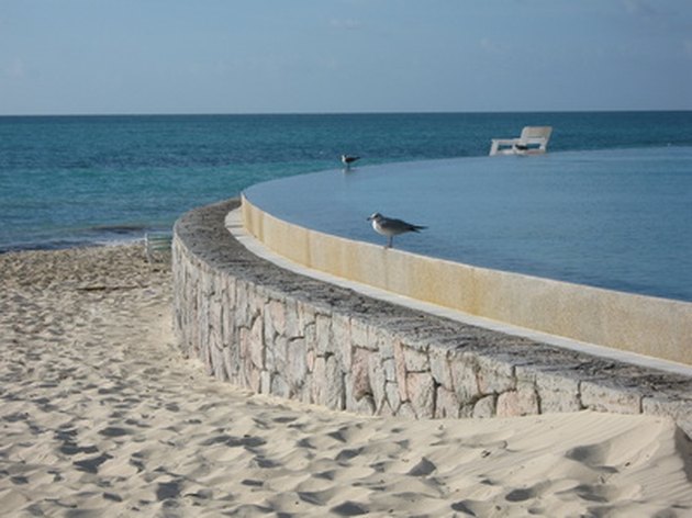 swimming pool with sand