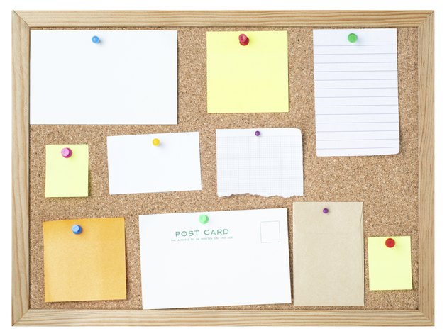 Blank Messages on Noticeboard