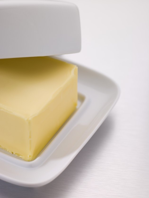 Butter in dish