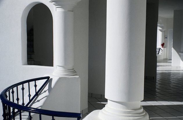 Exterior architecture of open air hotel