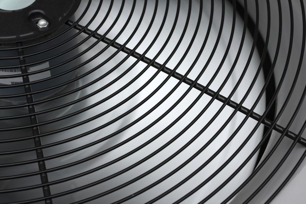Spinning Air Conditioner Fan