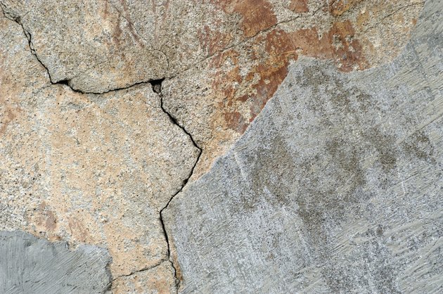 Close-up of a cracked wall