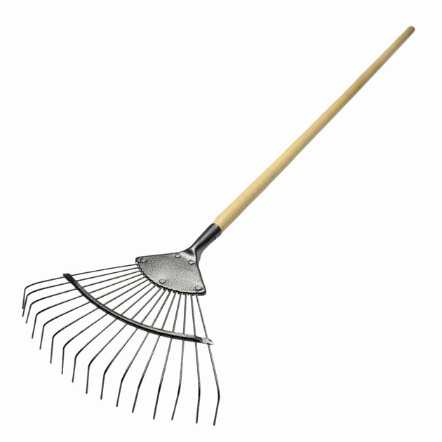 Close up of a rake