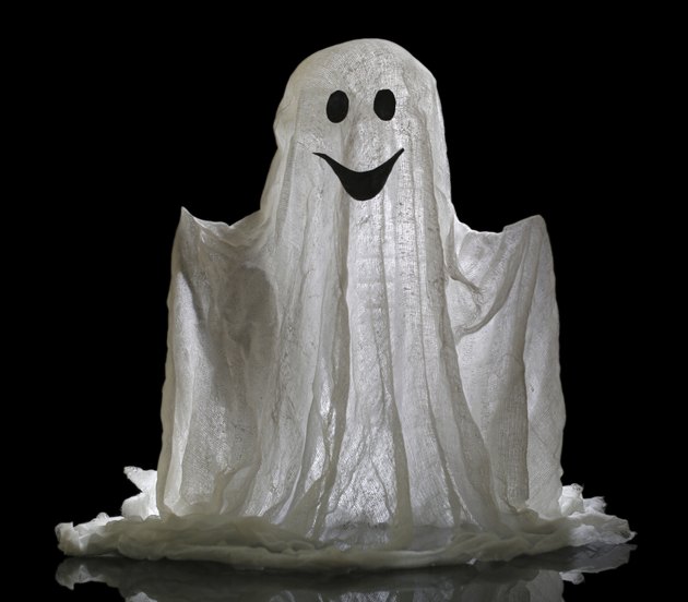 Halloween ghost, isolated on black