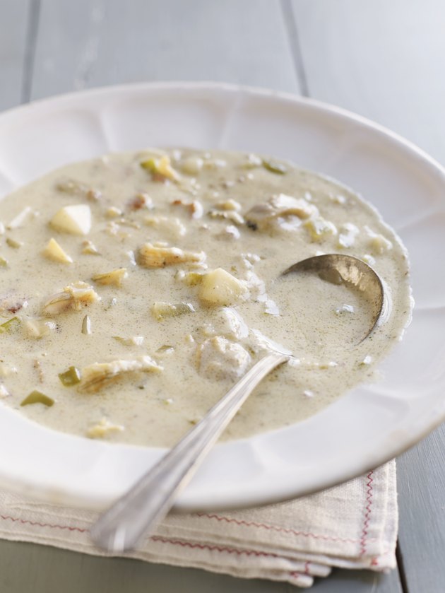 Bowl of New England Clam Chowder