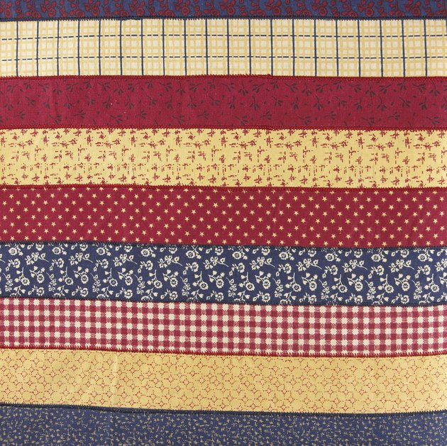 Horizontal quilted patterns