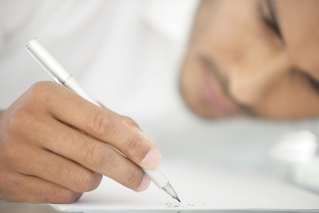 Man drawing
