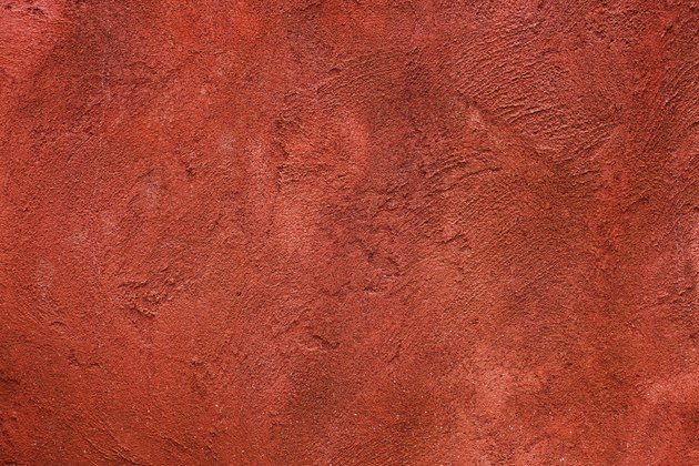 red textured wall