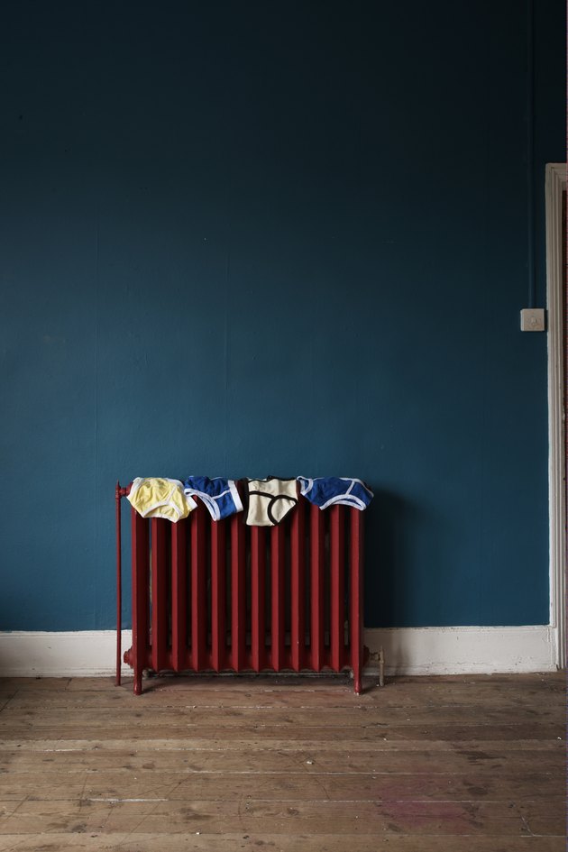under pants on radiator