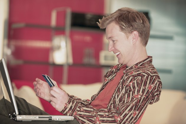 Man ordering online