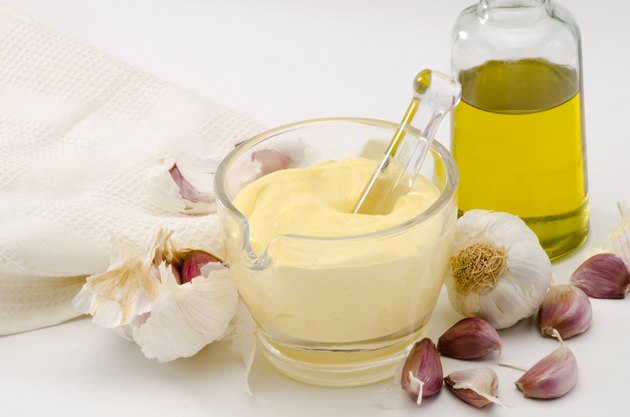 Garlic Mayonnaise Sauce. Alioli.