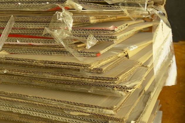 Folded stack of boxes