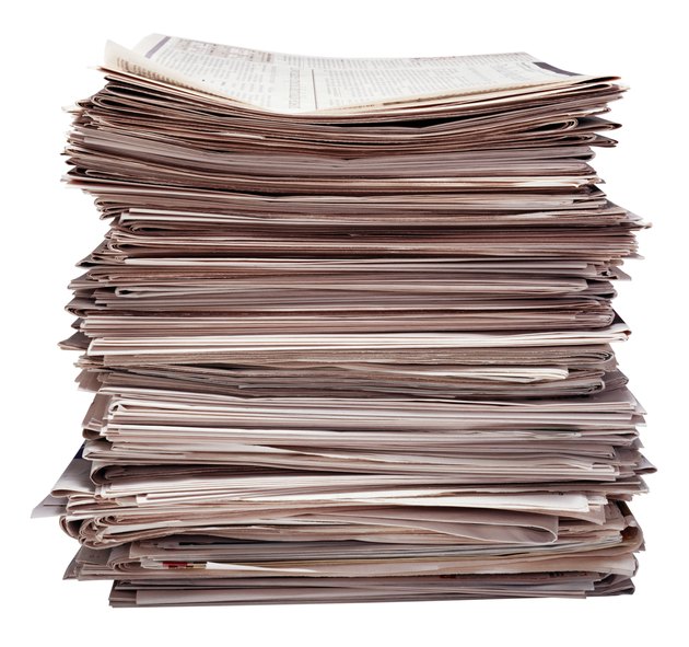 Stack of newspapers