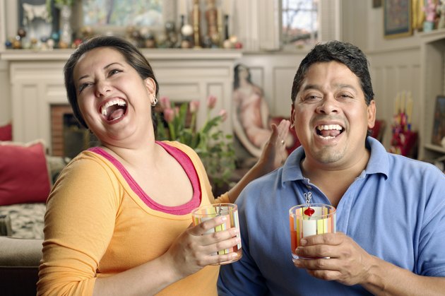 Couple laughing