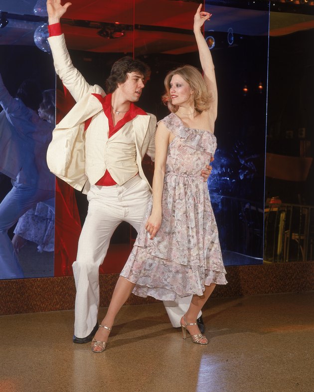 Couple disco dancing