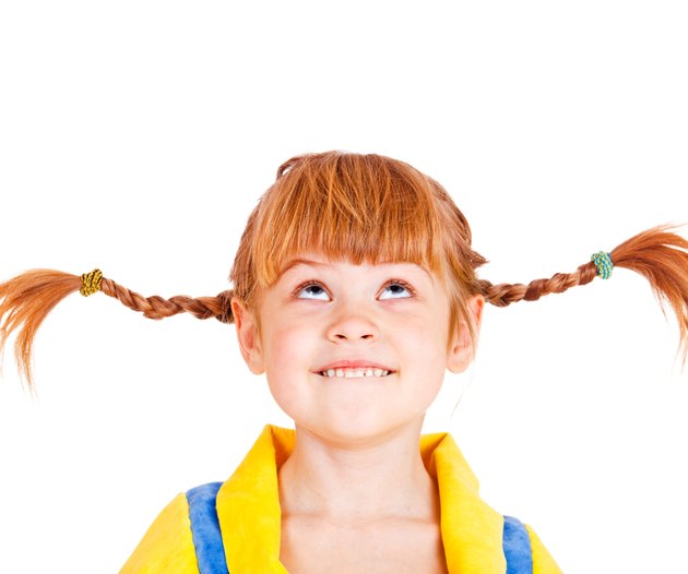 Girl looking up