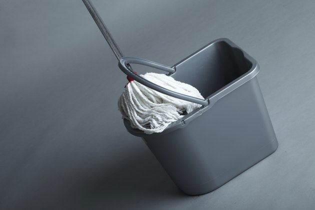 Industrial mop and bucket