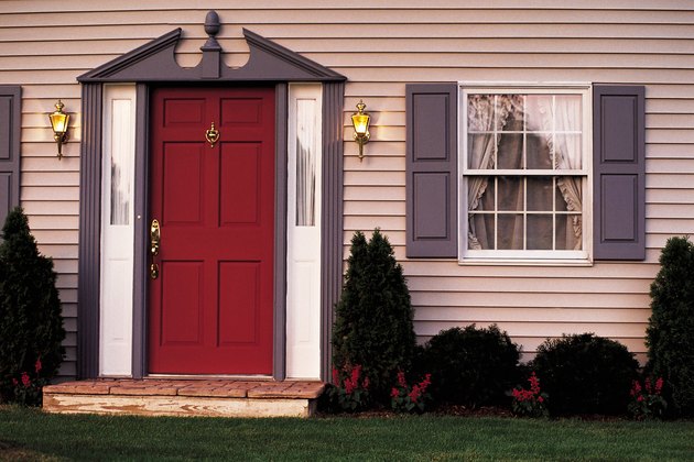 Front of pink house