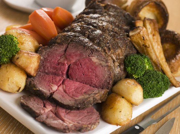 Roast Rib eye of British Beef with all the Trimmings