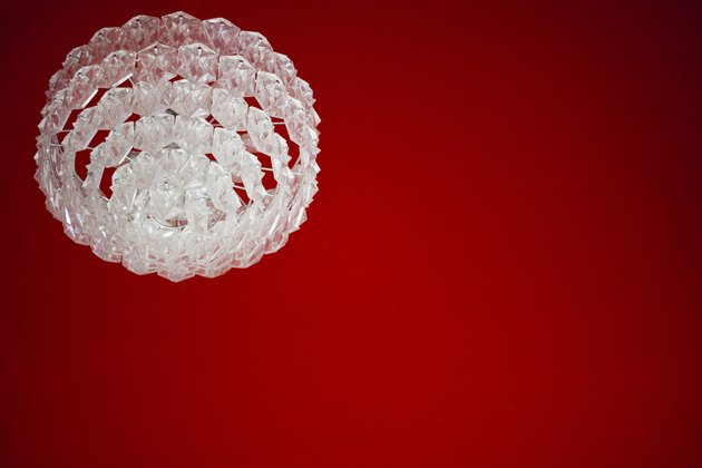 Low angle view of chandelier