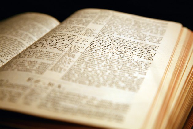 Holy Bible with pages open