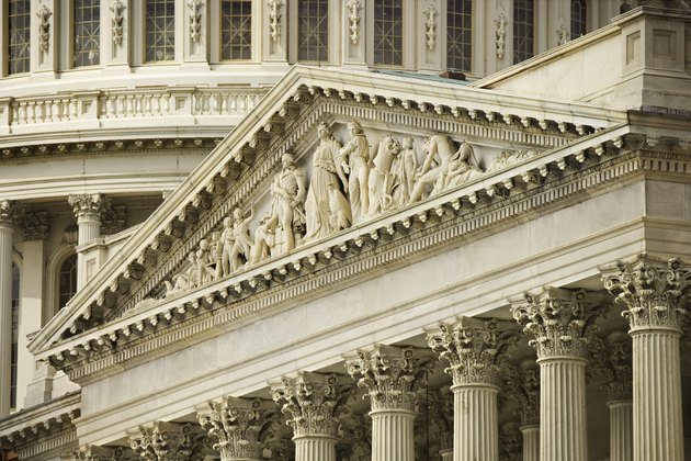 Pediment of United States Capitol Building, Washington, DC
