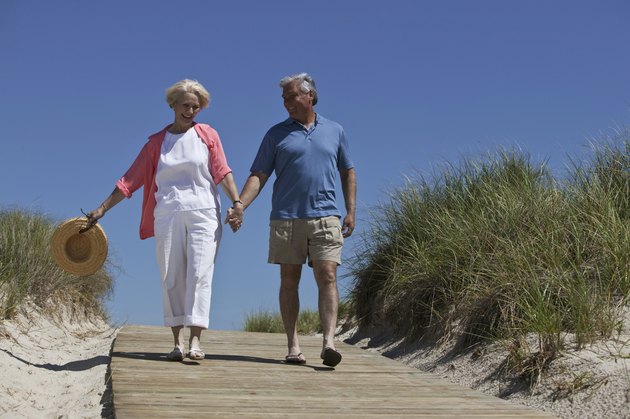 couple together at the beach
