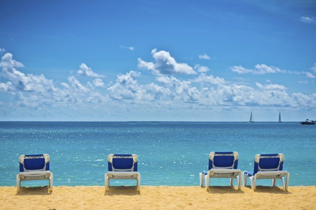 Beautiful beach in Philipsburg, Saint Maarten