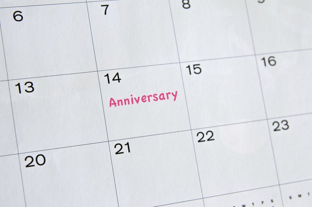 Anniversary Marked on Calender