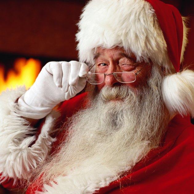 Santa Claus winking
