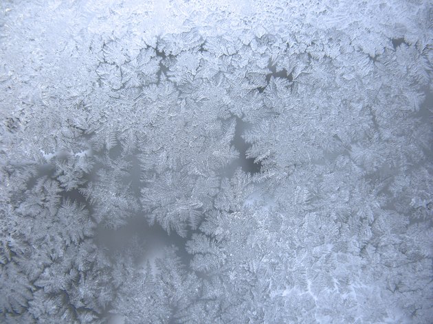 frozen winter window