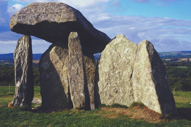 Stacked stones at Pembrokeshire