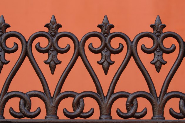 Wrought iron fence