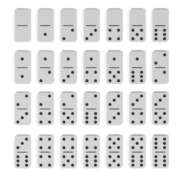 3d rendering of domino set