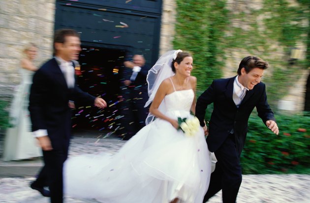portrait of a bride and groom