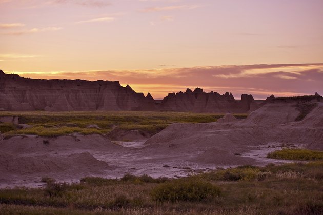 Sunset in the Badlands