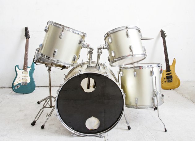 Guitar and drum kit