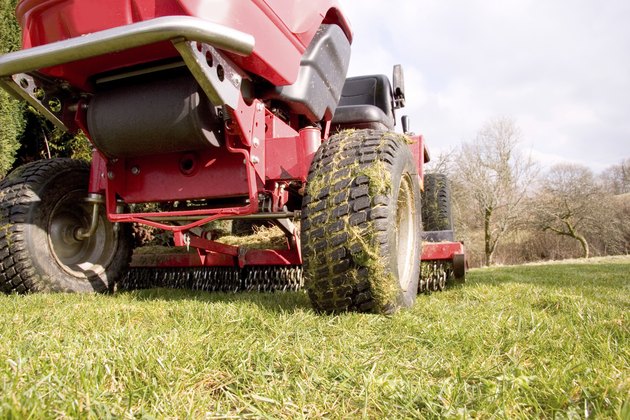 Red Lawn Mower